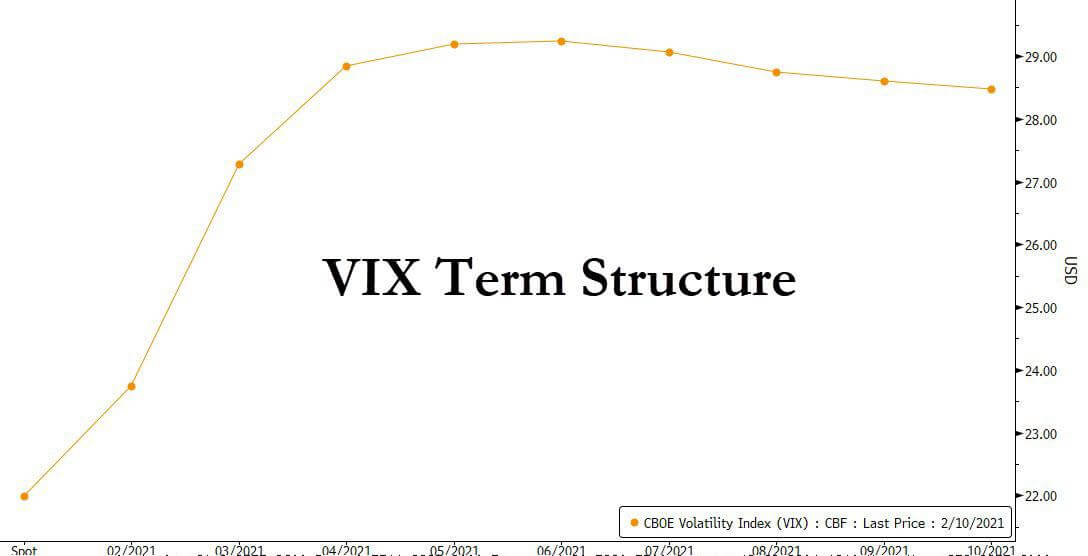 VIX term structure 2021/2/11