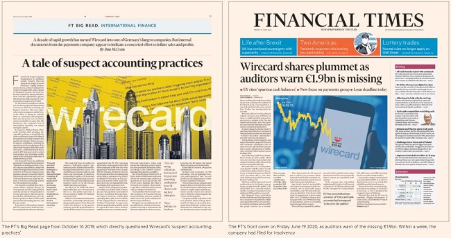 Ft's WireCard cover stories