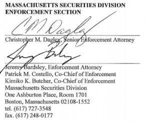 Massachusetts Securities Division Enforcement is revoking Robinhood broker-dealer license